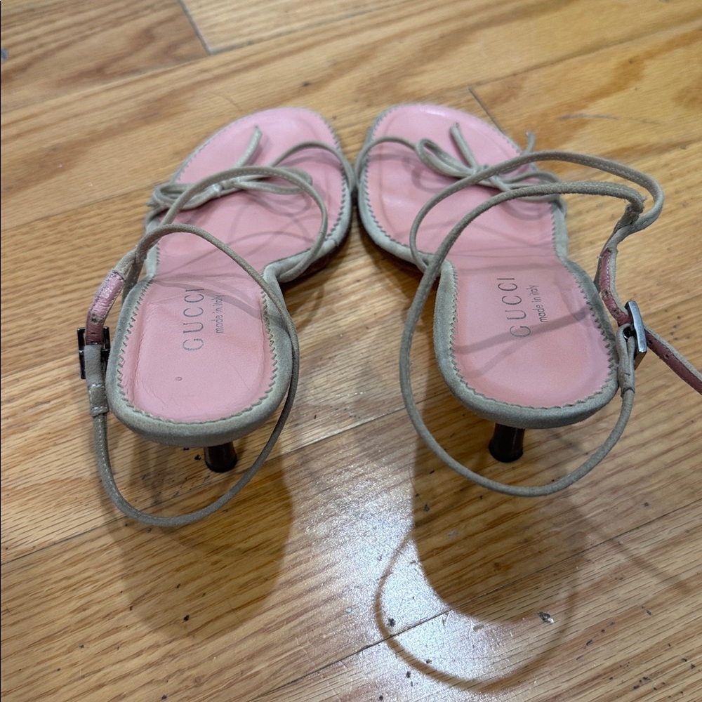RARE Tom Ford Gucci Suede Bow Sandals - Picture 4 of 6